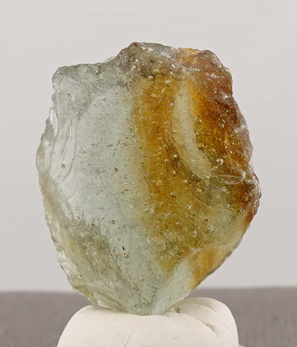 Rare Bicolor Celestial Gold Green/Earth Shaman Sea Foam Monatomic Andara Crystal 26.3 g. - Image 3