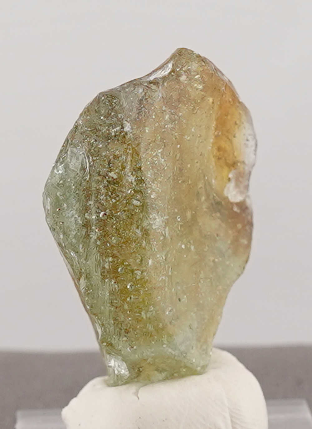 Rare Bicolor Celestial Gold Green/Earth Shaman Sea Foam Monatomic Andara Crystal 26.3 g. - Image 4