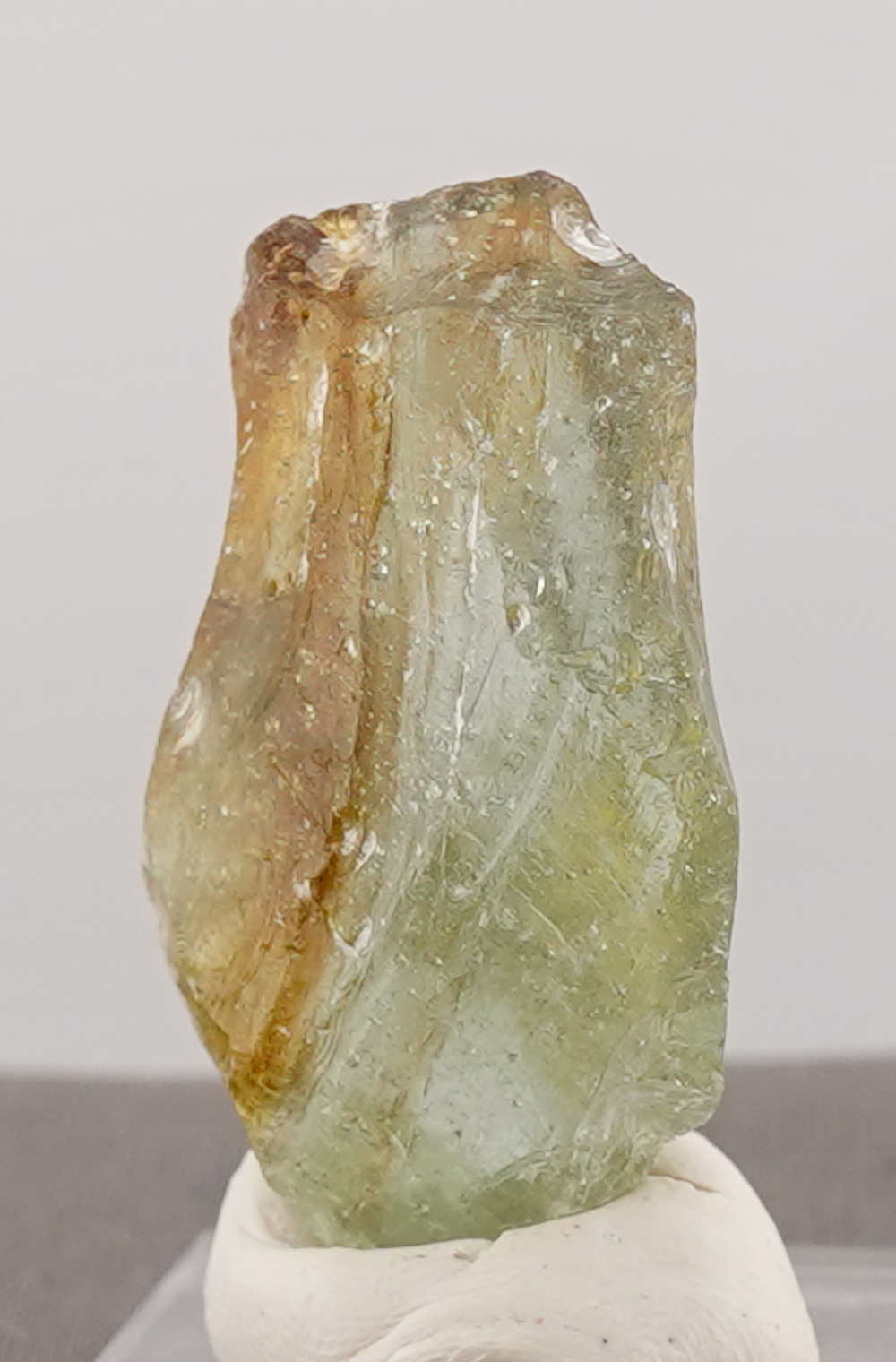 Rare Bicolor Celestial Gold Green/Earth Shaman Sea Foam Monatomic Andara Crystal 26.3 g. - Image 5