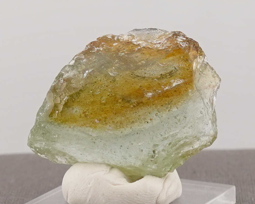 Rare Bicolor Celestial Gold Green/Earth Shaman Sea Foam Monatomic Andara Crystal 26.3 g. - Image 7