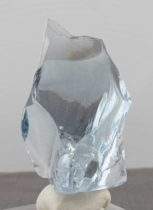 Rare Gem Banded Glacier Blue with bubbles Monatomic Andara Crystal 44.0 g. - Image 5