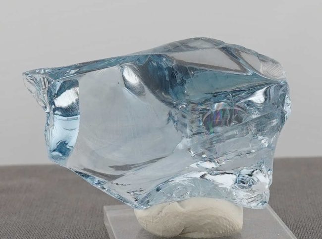 Rare Gem Banded Glacier Blue with bubbles Monatomic Andara Crystal 44.0 g. - Image 7