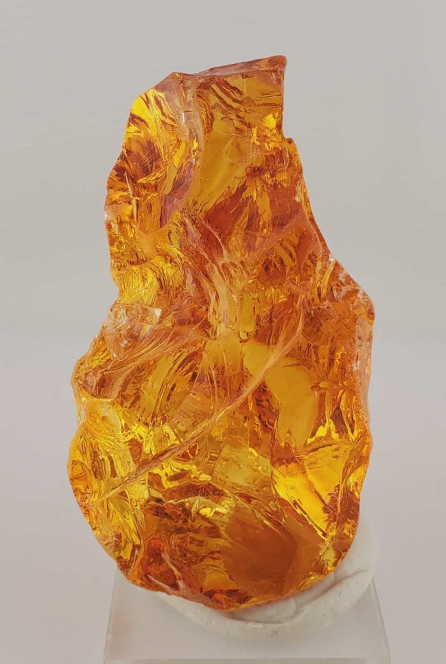 Rare Gem Banded Fire Opal Monatomic Andara Crystal 131.1 g.