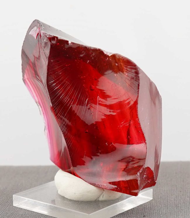 Rare Gem Bicolor Banded Raspberry/Gold Monatomic Andara Crystal 153.5 g. - Image 6