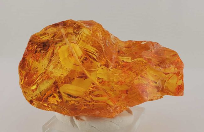 Rare Gem Banded Fire Opal Monatomic Andara Crystal 131.1 g. - Image 8
