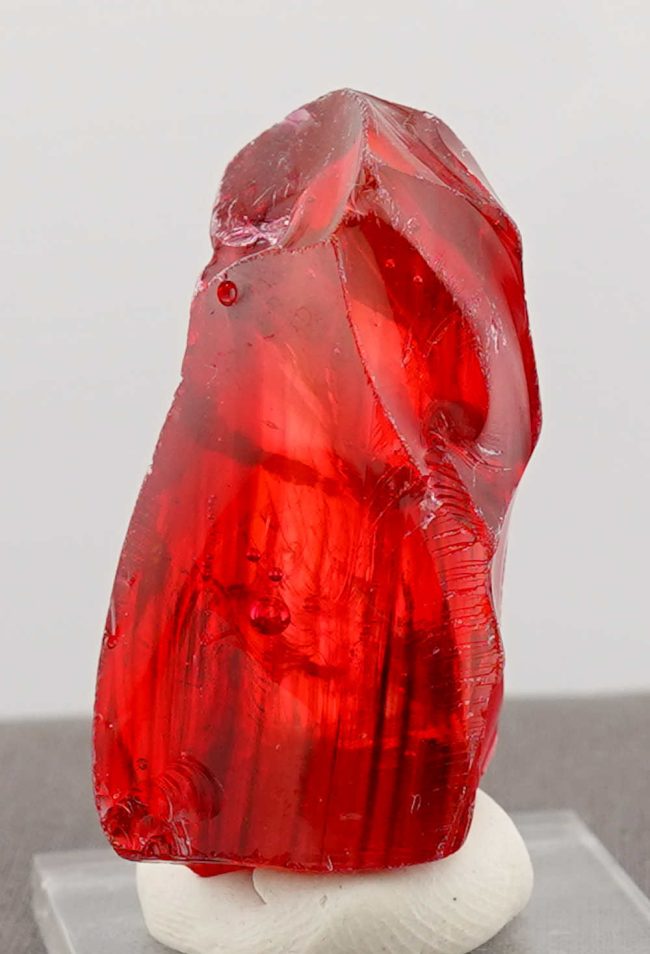 Rare Gem Bicolor Banded Raspberry Resonance/Gold Monatomic Andara Crystal 46.7 g.