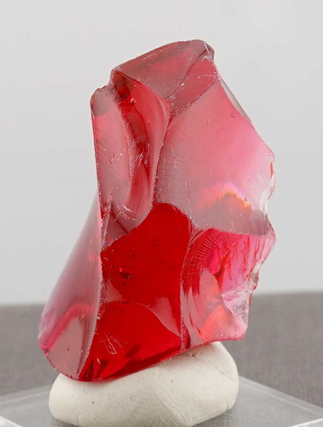 Rare Gem Bicolor Banded Raspberry Resonance/Gold Monatomic Andara Crystal 46.7 g. - Image 4