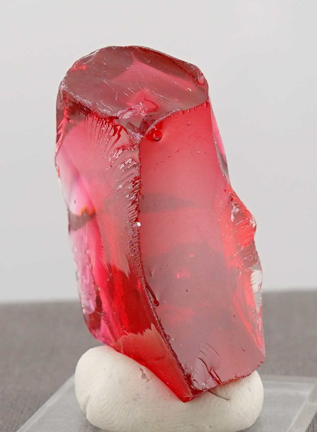 Rare Gem Bicolor Banded Raspberry Resonance/Gold Monatomic Andara Crystal 46.7 g. - Image 7