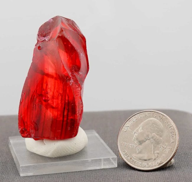 Rare Gem Bicolor Banded Raspberry Resonance/Gold Monatomic Andara Crystal 46.7 g. - Image 10