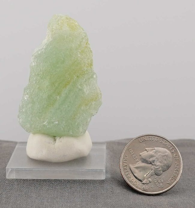 Rare Bicolor Ethereal Mint/Gold Sea Foam Monatomic Andara Crystal 31.2 g. - Image 8