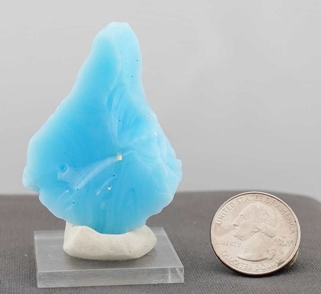 Rare Bicolor Pastel Bleu Topaz/Cosmic Ice Monatomic Andara Crystal 36.2 g. - Image 7