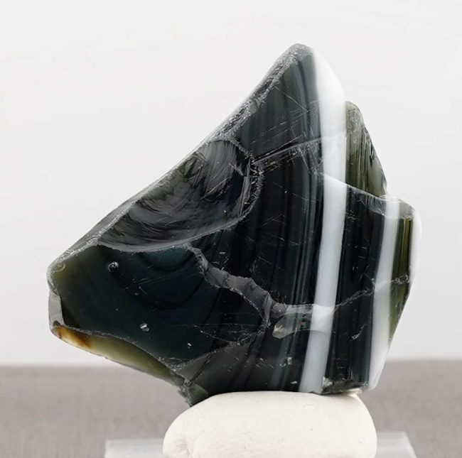 Rare Multi Iridium Black/Pastel Cosmic Ice/Pastel Adamantine Monatomic Andara Crystal 25.6 g. - Image 5