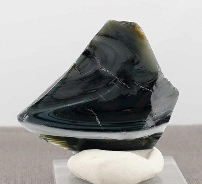 Rare Multi Iridium Black/Pastel Cosmic Ice/Pastel Adamantine Monatomic Andara Crystal 25.6 g. - Image 7