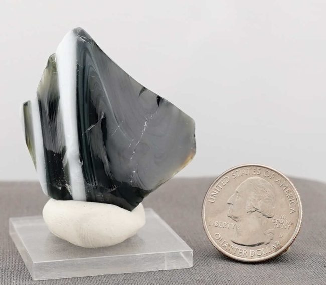 Rare Multi Iridium Black/Pastel Cosmic Ice/Pastel Adamantine Monatomic Andara Crystal 25.6 g. - Image 8