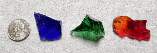 Gem 3 Piece Set Monatomic Andara Crystal 33.7 g.