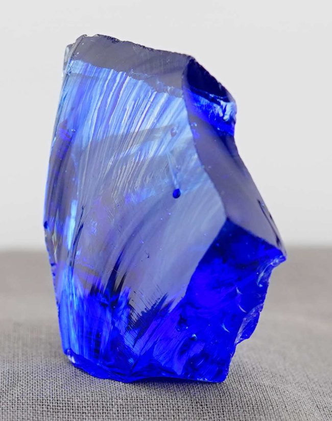 Gem Banded Elestial Sapphire/Tanzanite Fire Monatomic Andara Crystal 34.3 g. - Image 5