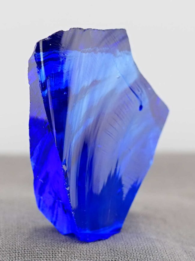 Gem Banded Elestial Sapphire/Tanzanite Fire Monatomic Andara Crystal 34.3 g. - Image 7