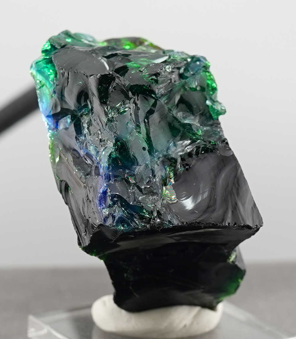 Rare Gem Iridium Multi Rainbow Monatomic Andara Crystal 64.1 g.