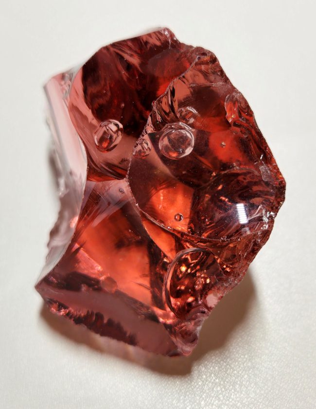 Rare Gem Rose Gold "Heart" with bubbles Monatomic Andara Crystal 95.1 g. - Image 5