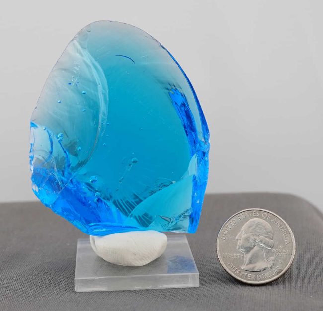 Rare Gem Electric Blue Monatomic Andara Crystal 89.9 g. - Image 12