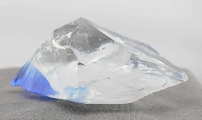 Rare Gem Bicolor Elestial Sapphire/Cosmic Ice Monatomic Andara Crystal 263.9 g. - Image 11