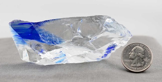 Rare Gem Bicolor Elestial Sapphire/Cosmic Ice Monatomic Andara Crystal 84.8 g. - Image 13