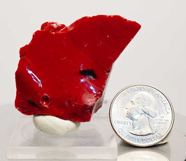 Rare Bicolor Dragon's Blood/Iridium Black Monatomic Andara Crystal 24.7 g. - Image 8