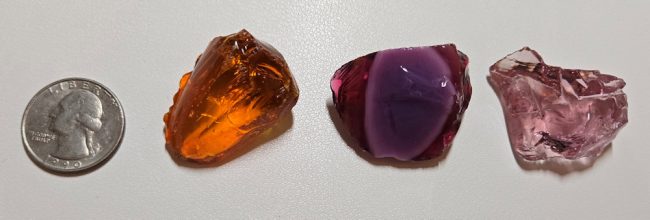 Rare Gem 3 Piece "Sacred Triad" Set Monatomic Andara Crystal 41.1 g.