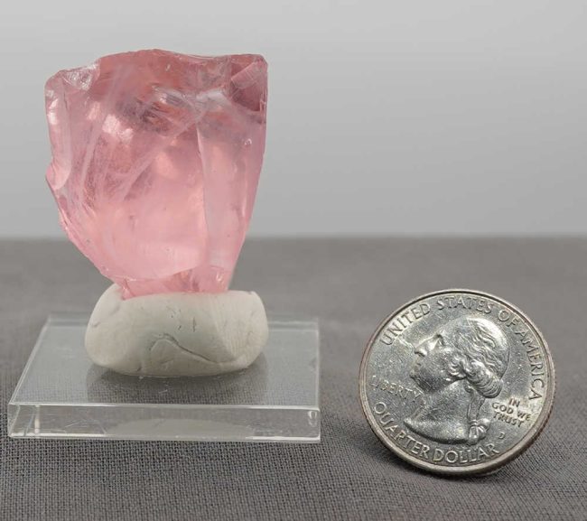 Rare Gem Angel Aura HGW Pink with bubbles Monatomic Andara Crystal 23.3 g. - Image 11