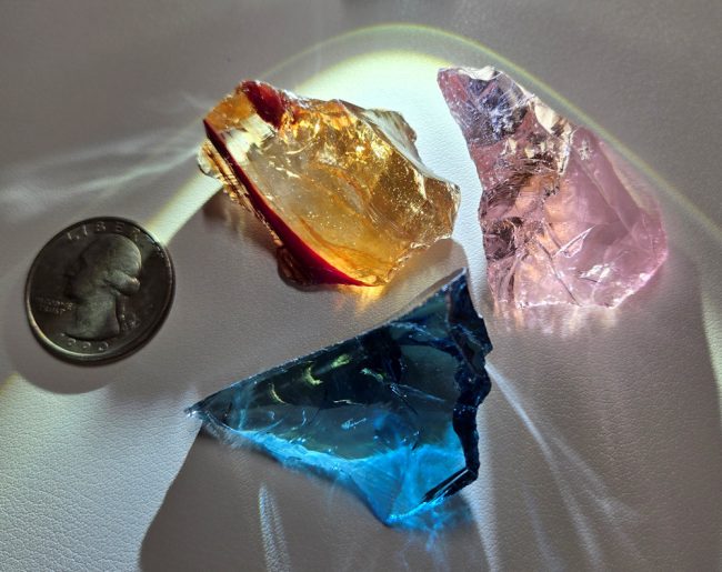 Rare Gem 3 Piece "Sacred Triad" Set Monatomic Andara Crystal 51.2 g.