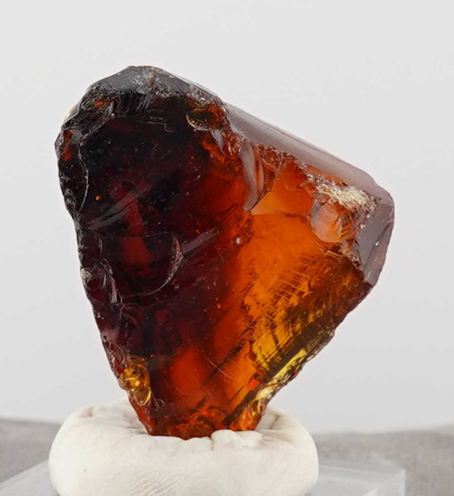 Rare Gem Banded Earth Shaman/Lemurian Amber Monatomic Andara Crystal 36.5 g. - Image 3