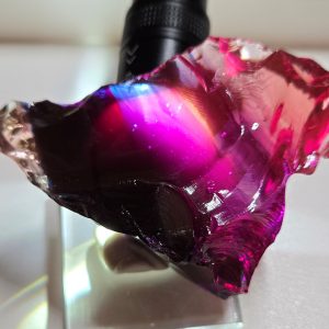 Rare Gem Multi Rainbow "Heart" Monatomic Andara Crystal 100.6 g.