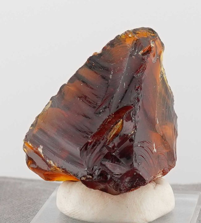 Rare Gem Banded Earth Shaman/Lemurian Amber Monatomic Andara Crystal 36.5 g. - Image 6