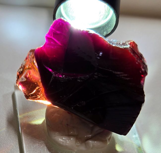 Rare Gem Multi Rainbow Monatomic Andara Crystal 26.4 g.