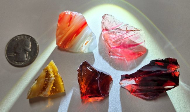 Rare Gem 5 Piece "Star" Set Monatomic Andara Crystal 45.5 g.