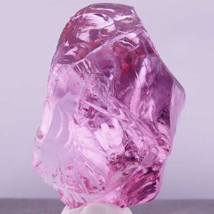 Rare Gem HGW Pink "Heart" with bubbles Monatomic Andara Crystal 254.5 g.