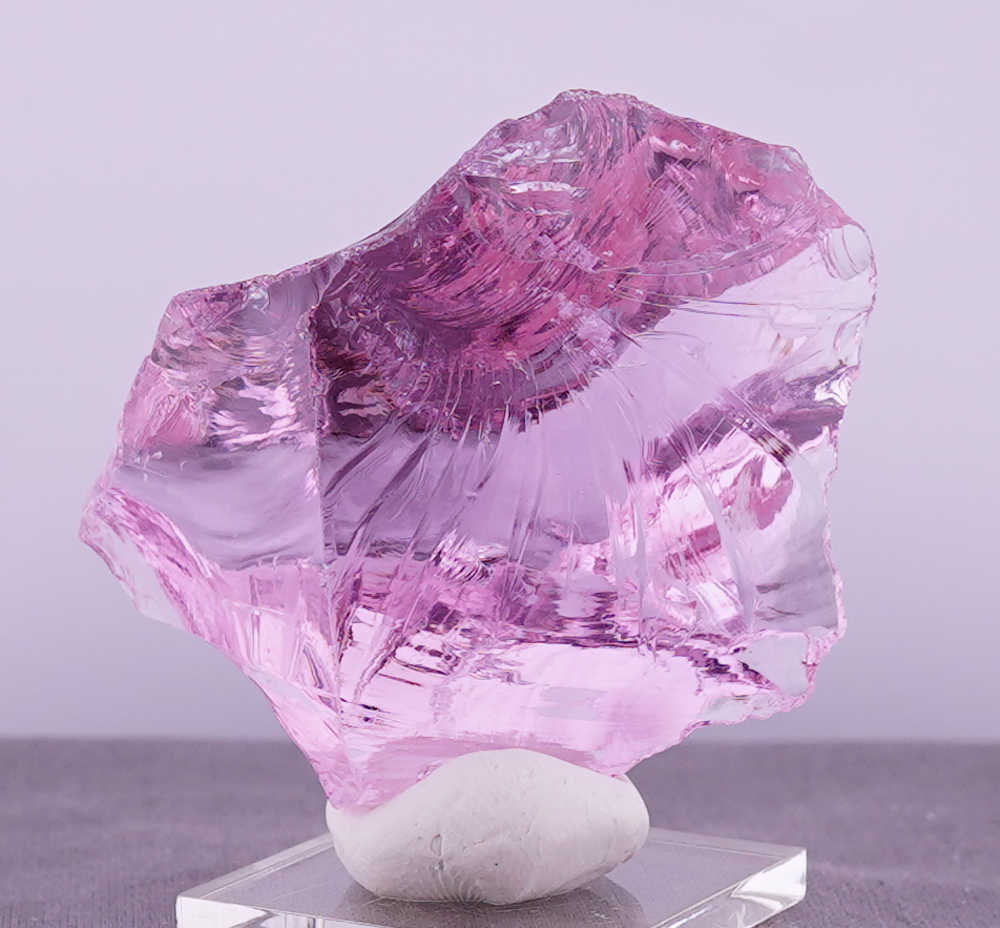 Rare Gem HGW Pink with bubbles Monatomic Andara Crystal 87.5 g.