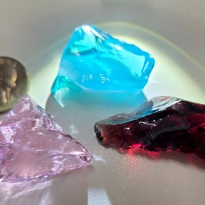 Rare Gem 3 Piece "Sacred Triad" Set Monatomic Andara Crystal 45.2 g.