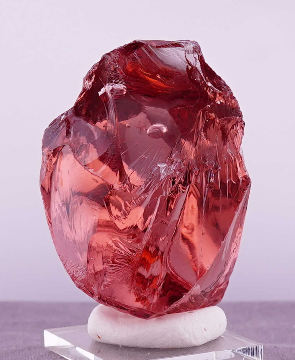 Rare Gem Lion's Heart "Heart" with bubbles  Monatomic Andara Crystal 139.1 g.