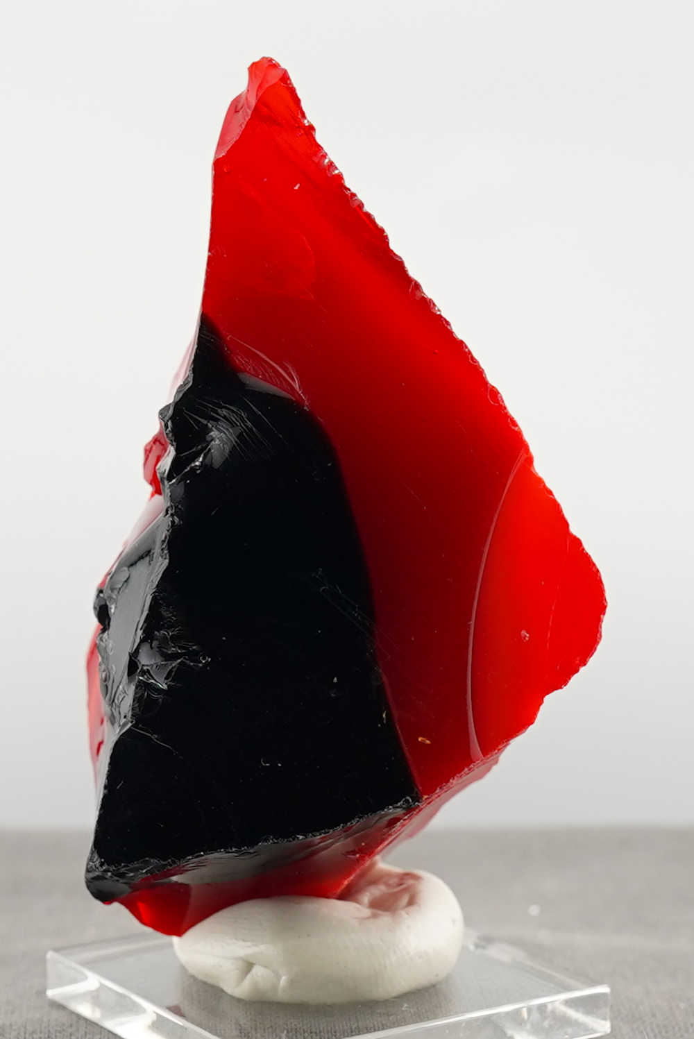 Rare Gem Banded Multi Iridium Black/Scarlet Shift/Dragon's Blood Monatomic Andara Crystal 107.0 g.