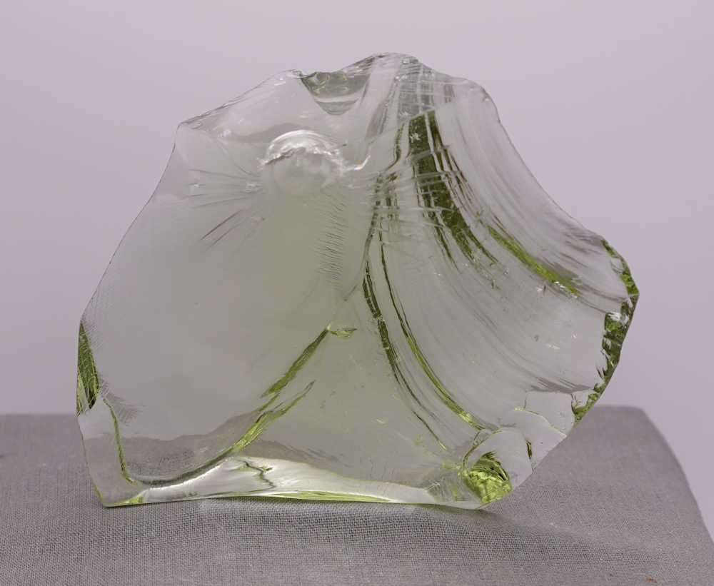 Gem Celestial Gold Green Monatomic Andara Crystal 179.0 g.
