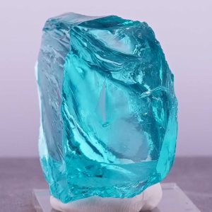 Gem Cyan Angeles with bubbles Monatomic Andara Crystal 51.2 g.