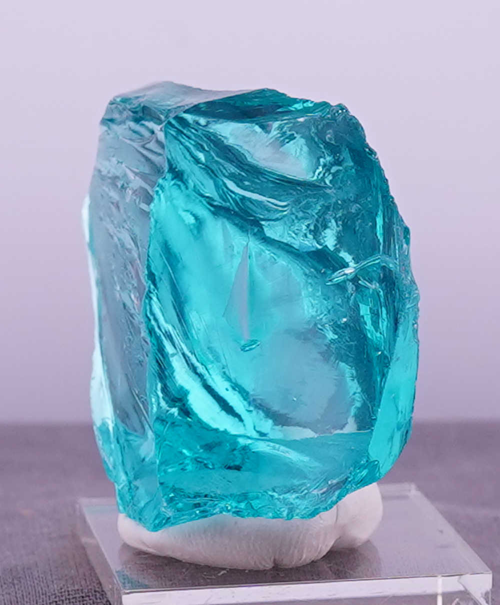 Gem Cyan Angeles with bubbles Monatomic Andara Crystal 51.2 g.