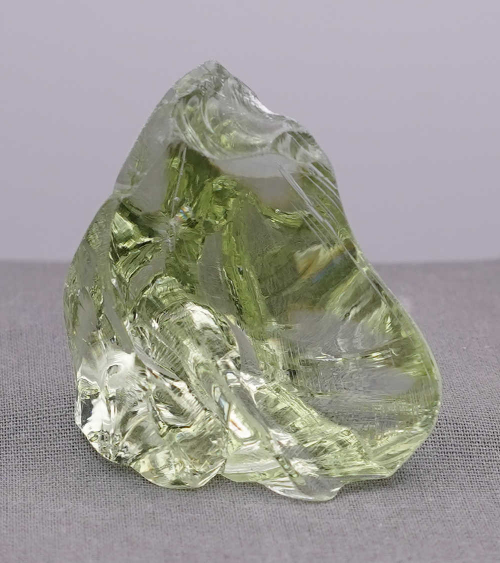 Gem Celestial Gold Green Monatomic Andara Crystal 43.7 g.