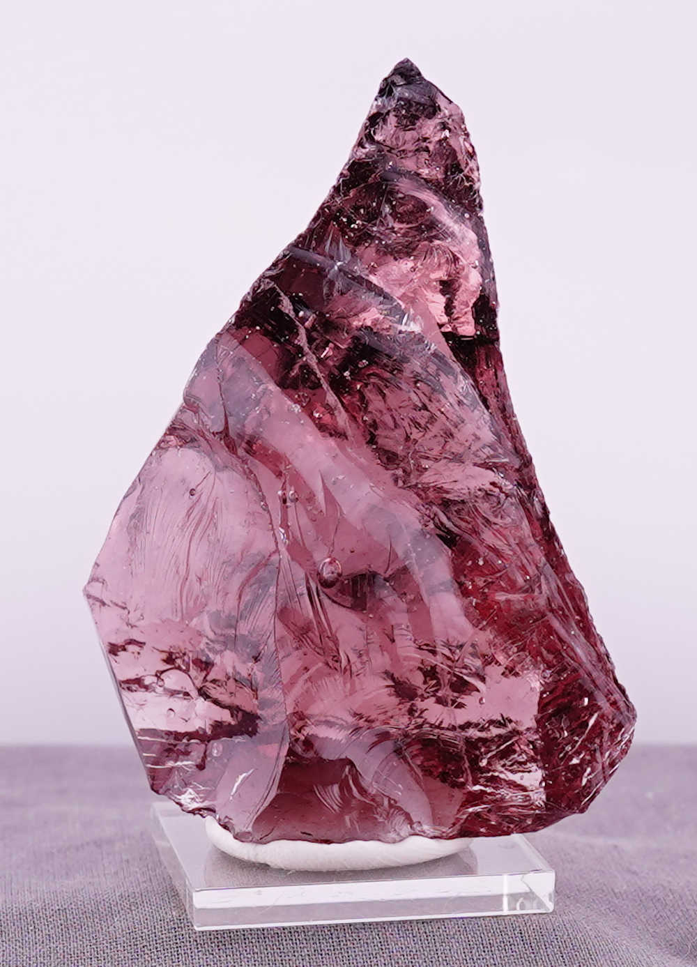 Gem Banded Sovereign Amethyst "Heart" Monatomic Andara Crystal 131.4 g.
