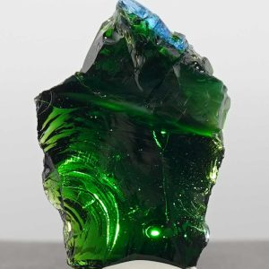 Rare Gem Bicolor Emerald Shift/Elestial Sapphire with crystals Monatomic Andara Crystal 25.8 g.