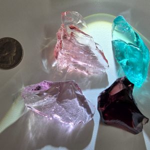 Gem 4 Piece "Cultivate" Set Monatomic Andara Crystal 59.9 g.