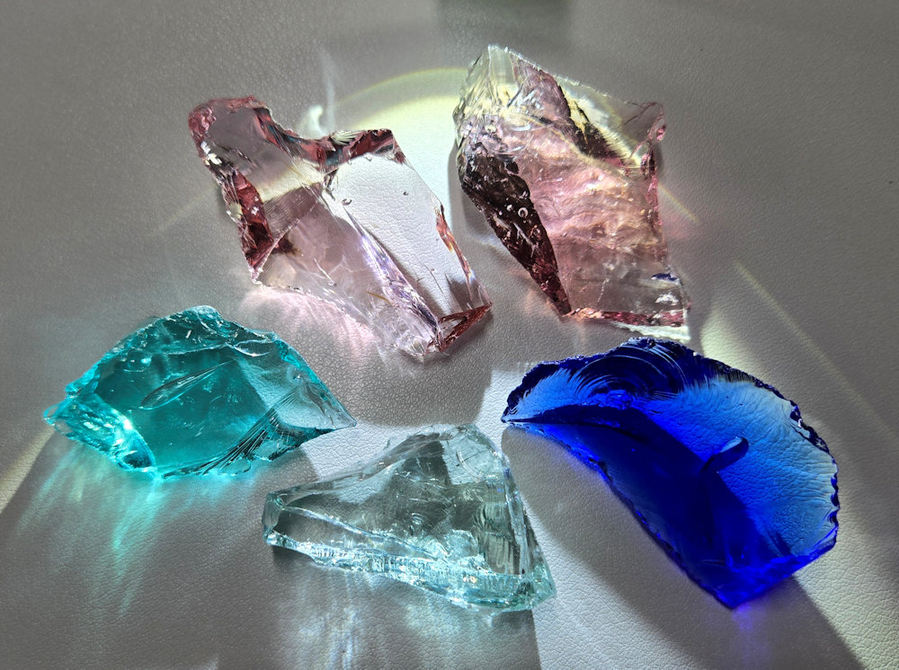 Gem 5 Piece "Star" Set Monatomic Andara Crystal 57.7 g.
