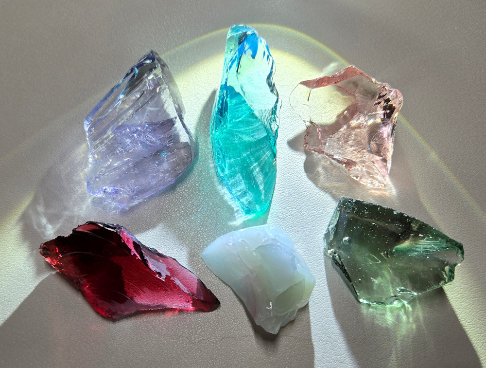 Rare Gem 6 Piece "Balance and Harmony" Set Monatomic Andara Crystal 49.8 g.