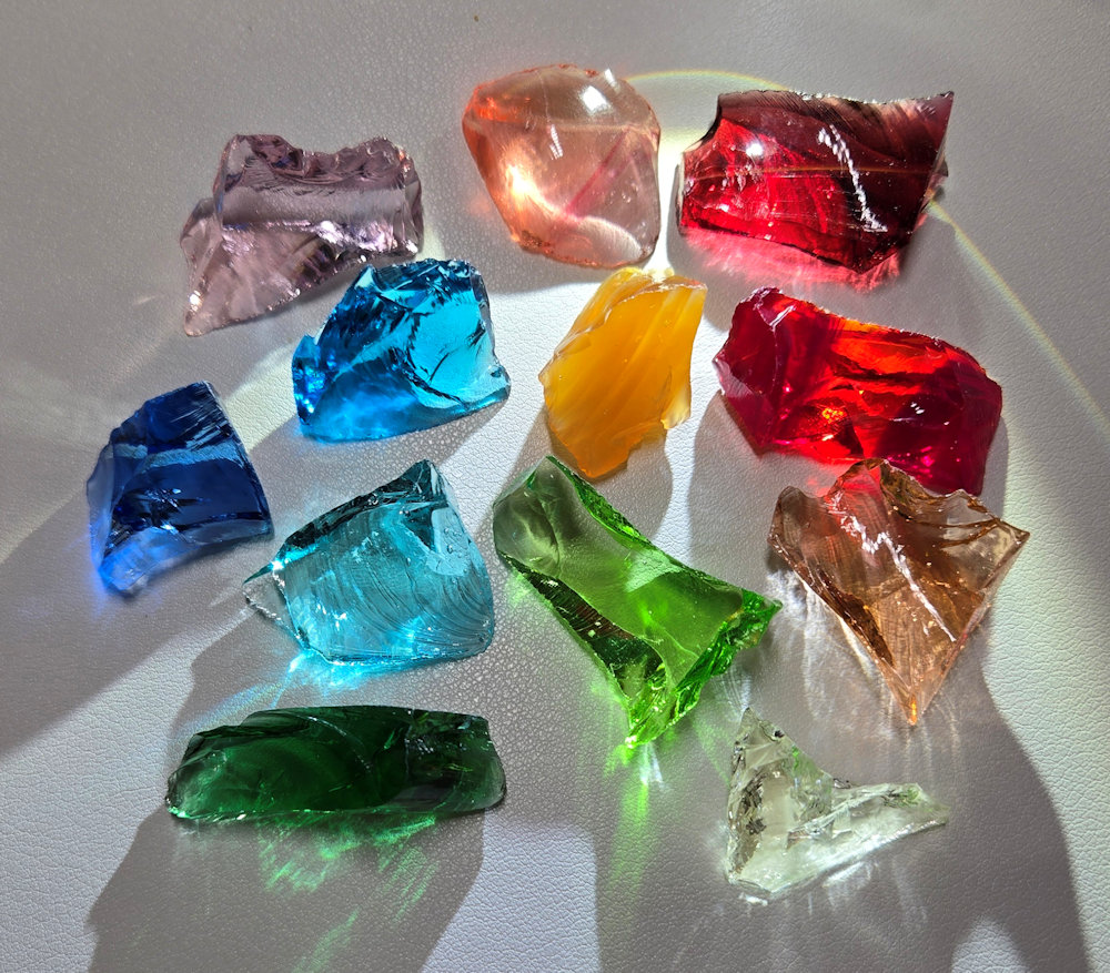 Gem 12 Piece Set Monatomic Andara Crystal 57.3 g.